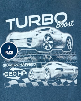 Boys Vehicle Graphic Tee 3-Pack