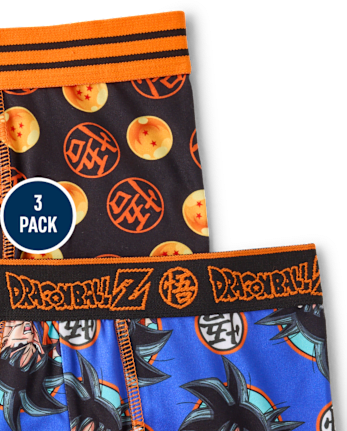 Boys Dragon Ball Zâ¢ Boxer Brief Underwear 3-Pack - MULTI CLR