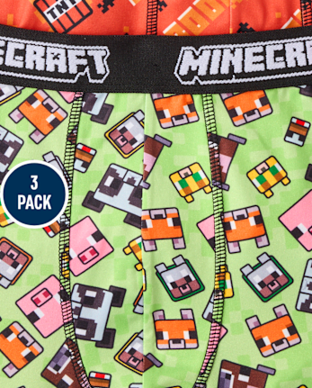 Boys Minecraftâ¢ Boxer Brief Underwear 3-Pack - MULTI CLR