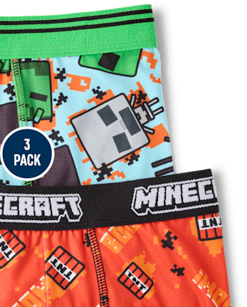Boys Minecraftâ¢ Boxer Brief Underwear 3-Pack - MULTI CLR