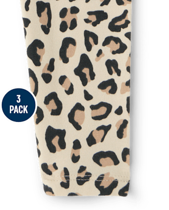Baby And Toddler Girls Leopard Leggings 3-Pack - HAY STACK