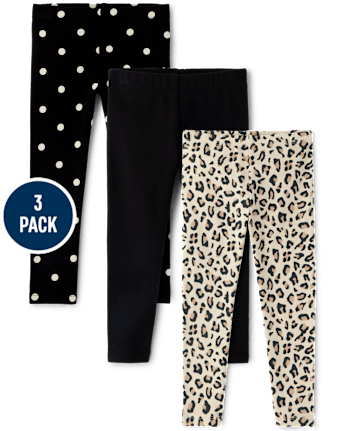 Baby And Toddler Girls Leopard Leggings 3-Pack - HAY STACK
