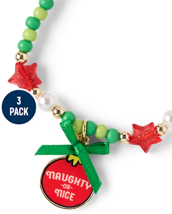Bracelet à perles Dr. Seuss Le Grinch™ pour filles (lot de 3) - MULTI CLR