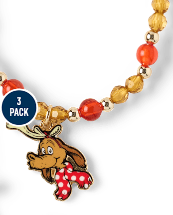 Bracelet à perles Dr. Seuss Le Grinch™ pour filles (lot de 3) - MULTI CLR