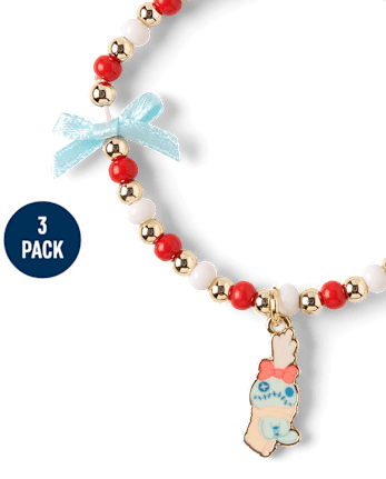 Girls Stitch™ Holiday Beaded Bracelet 3-Pack - MULTI CLR