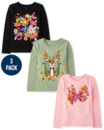 Girls Harvest Graphic Tee 3-Pack