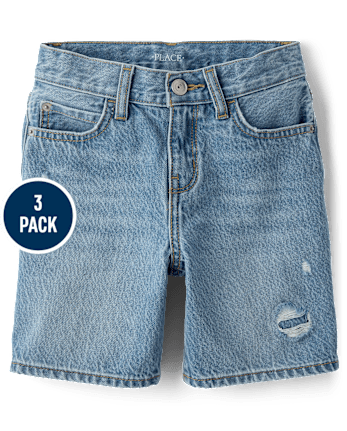 Boys Jean Shorts 3-Pack