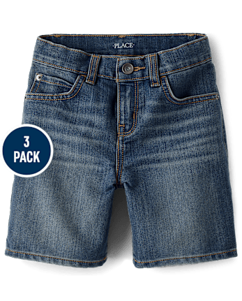 Boys Jean Shorts 3-Pack