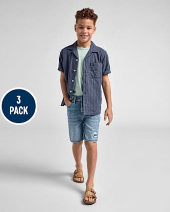 Boys Jean Shorts 3-Pack