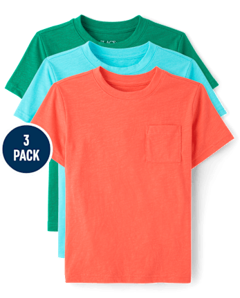 Boys Pocket Tee 3-Pack