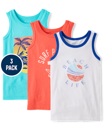 Boys Graphic Tank Top 3-Pack