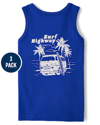 Boys Graphic Tank Top 3-Pack