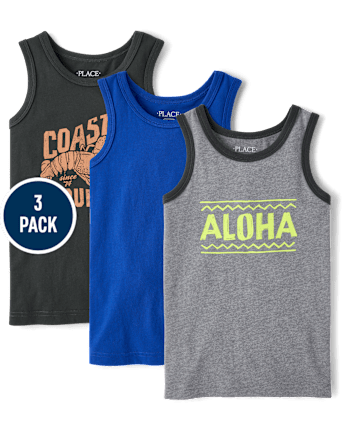 Boys Graphic Tank Top 3-Pack
