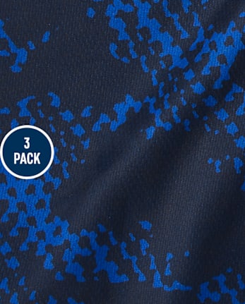 Kids Quick Dry Print Mesh Active Shorts