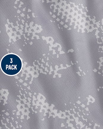 Kids Quick Dry Print Mesh Active Shorts