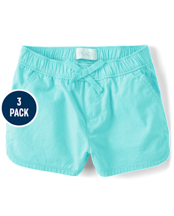 Girls Pull On Shorts 3-Pack