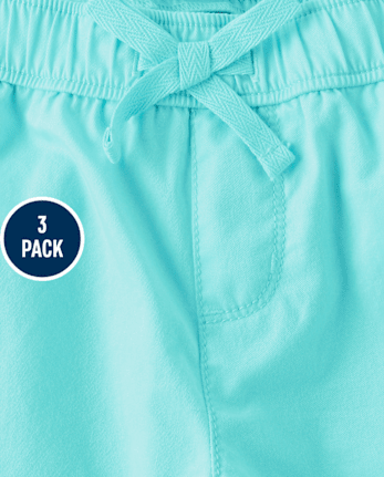 Girls Pull On Shorts 3-Pack