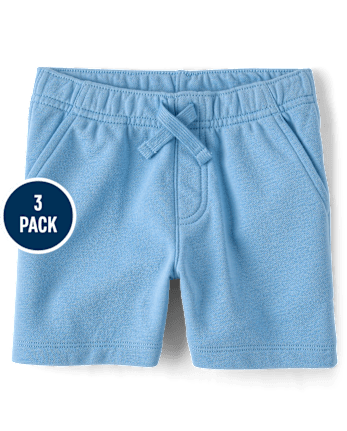 Baby And Toddler Boys Vehicle French Terry Active Shorts 3-Pack