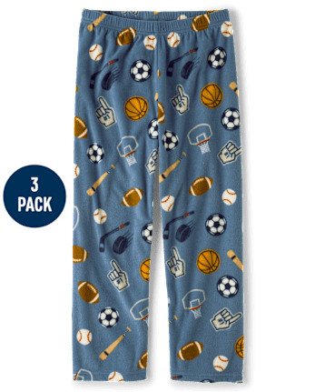 Boys Print Dream Fleece Pajama Pants 3-Pack - MULTI CLR