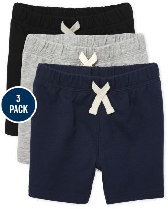 Shorts para niños pequeños, paquete de 3