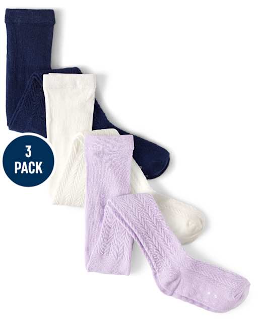 Girls Cable Knit Tights - Every Day Play