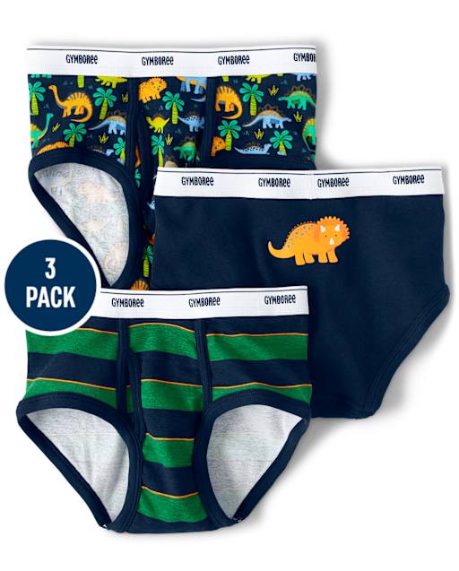 Lot de 3 sous-vêtements pour garçon Dino