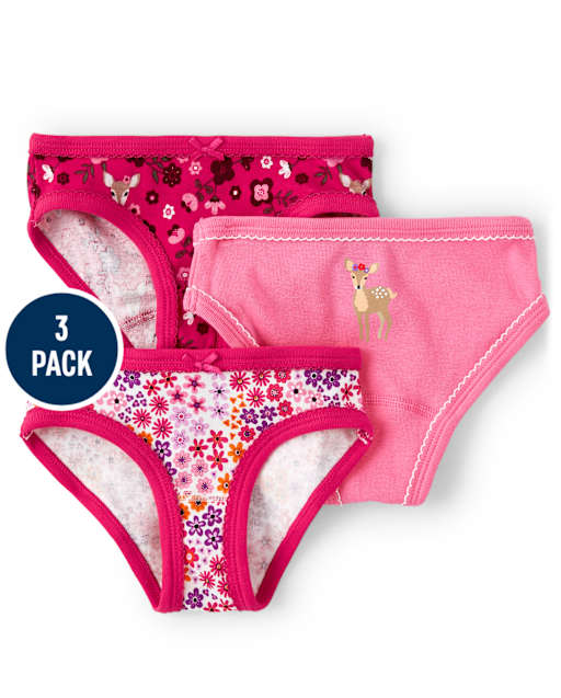 Lot de 3 sous-vêtements cerf pour fille