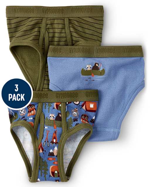 Boys Campout Brief Underwear 3-Pack