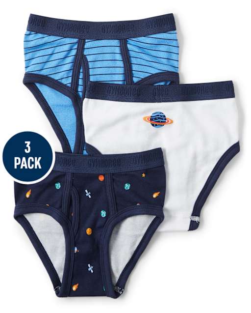 Boys Space Brief Underwear 3-Pack