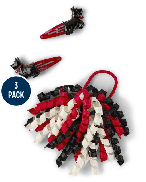 Girls Dog Curly Hair Set - London Calling - view 1