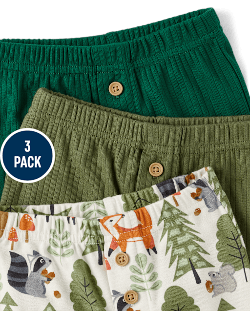 Baby Boys Animal Pants 3-Pack - view 2
