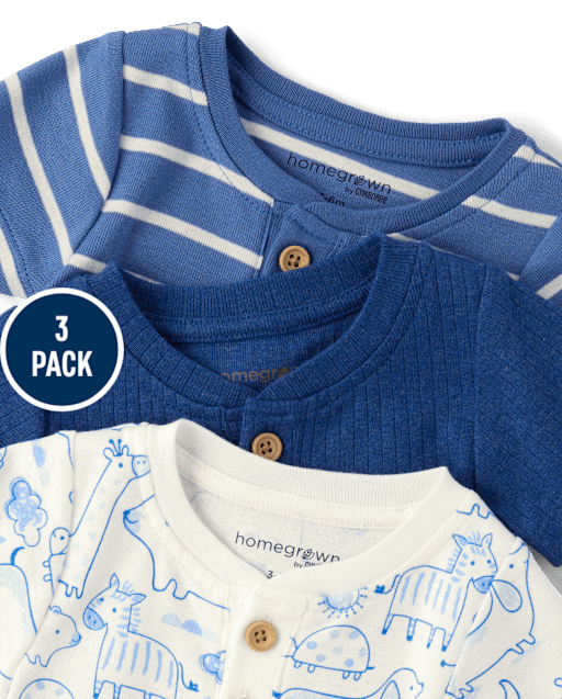 Baby Boys Animal Bodysuit 3-Pack - view 2