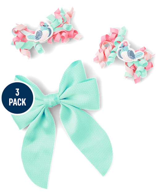 Girls 3-Piece Hair Set - Spring Celebrations