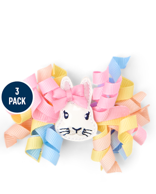 Girls Bunny 3-Piece Hair Set - Enchanted Garden - view 2