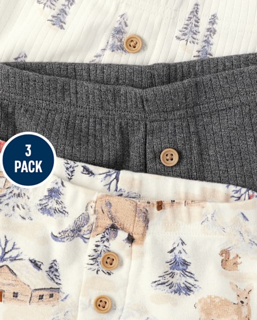 Baby Boys Forest Pants 3-Pack - view 2