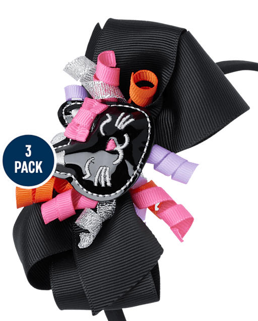 Girls Halloween 3-Piece Hair Set - Halloween - view 2