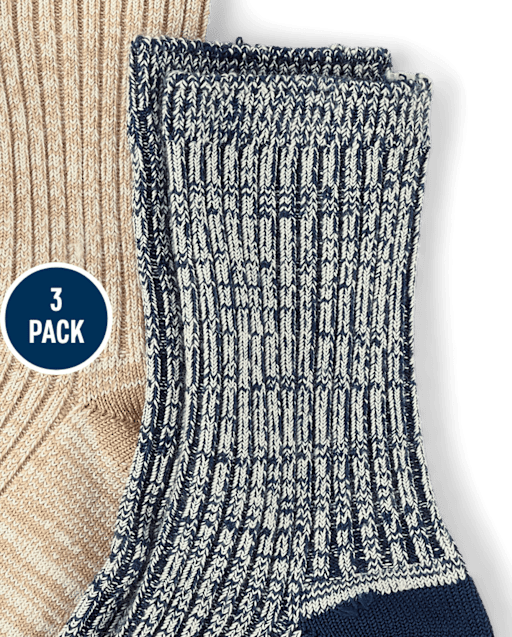 Lot de 3 paires de chaussettes chinées pour garçon - Little Essentials - lbl_product_image_view_2