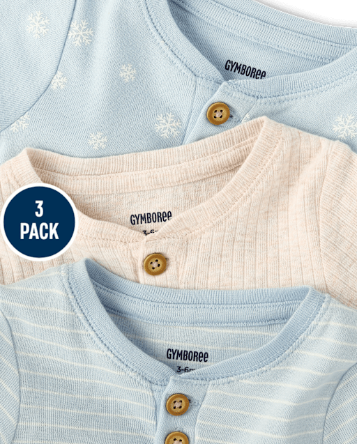 Baby Boys Winter Bodysuit 3-Pack - view 2