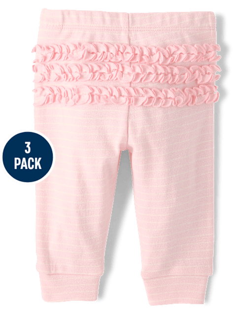 Baby Girls Snowflake Leggings 3-Pack - view 2