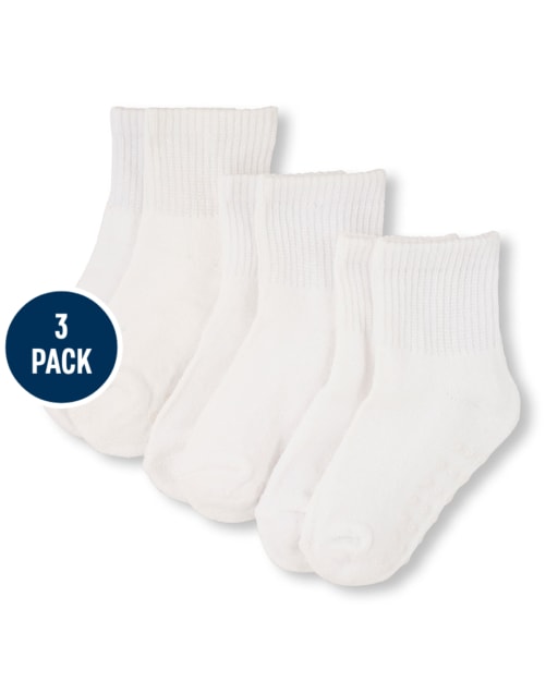 Calcetines midi unisex para bebés y niños pequeños, paquete de 3