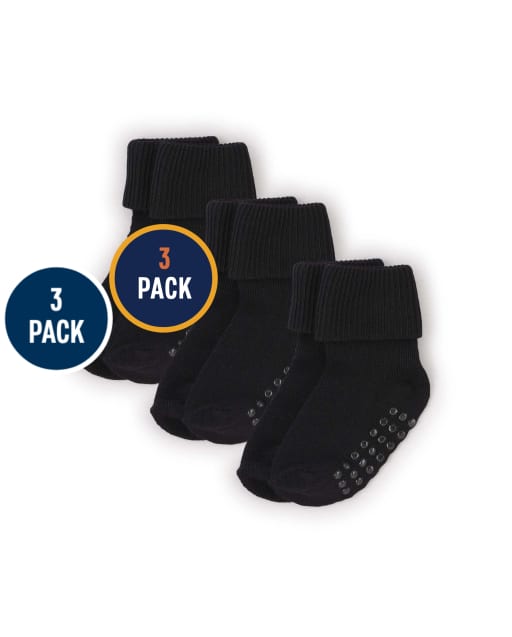 Calcetines triples unisex para bebés y niños pequeños, paquete de 3