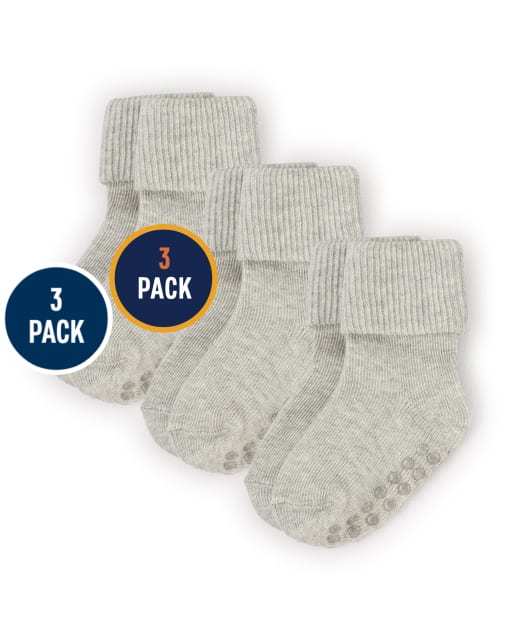 Baby And Toddler Triple Roll Socks 3-Pack