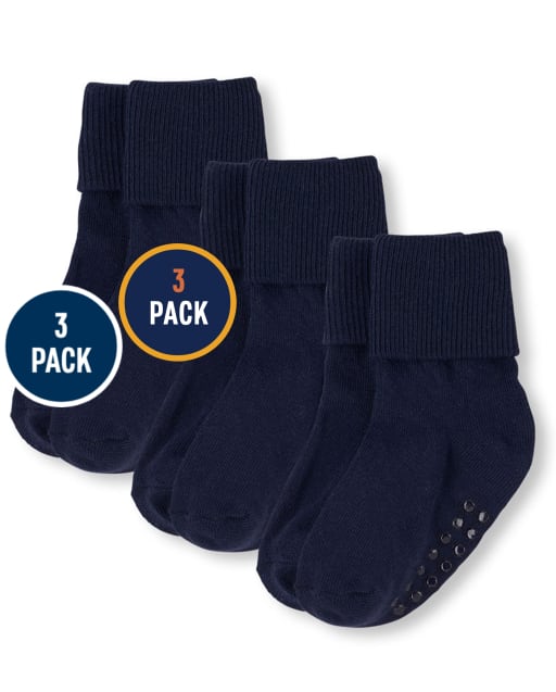Baby And Toddler Triple Roll Socks 3-Pack