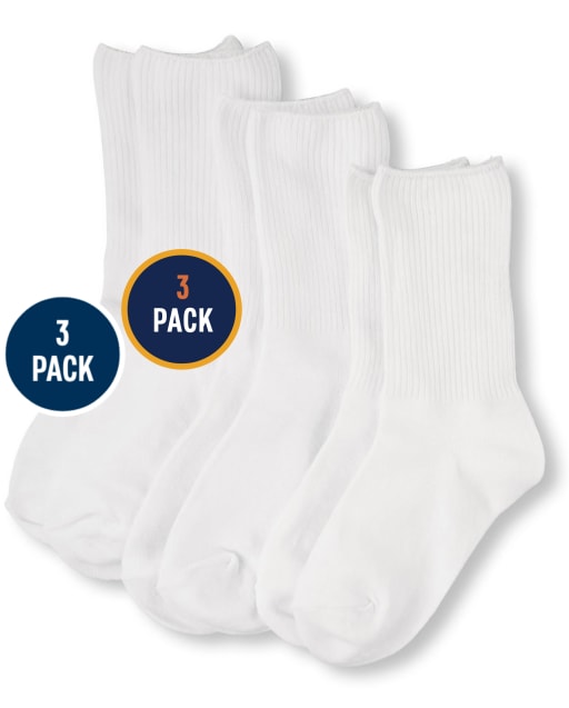 Boys Crew Socks 3-Pack