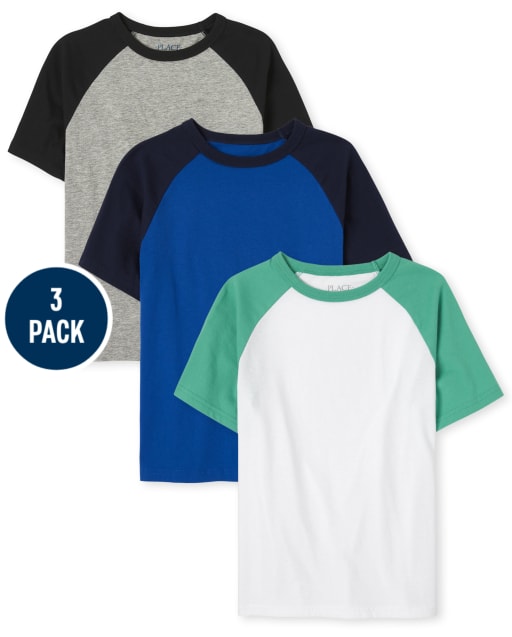 Boys Raglan Top 3-Pack