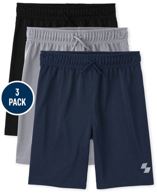 Boys Basketball Shorts 3-Pack