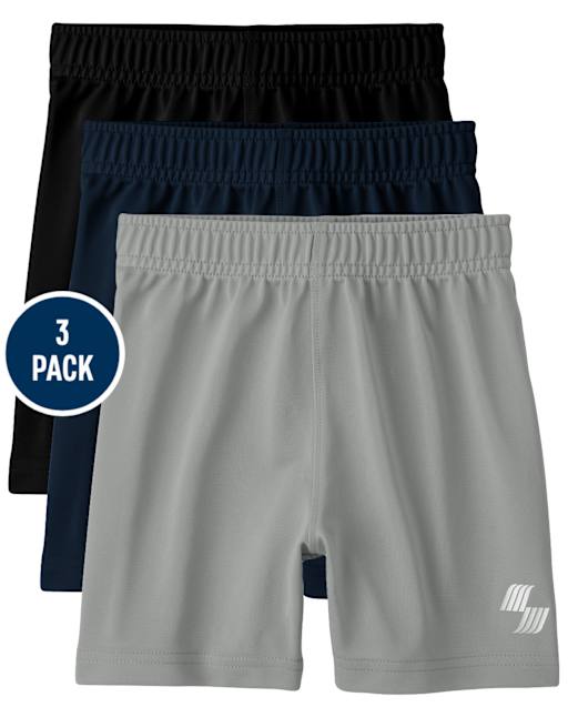 Lot de 3 shorts de basket-ball pour bébés et tout-petits garçons