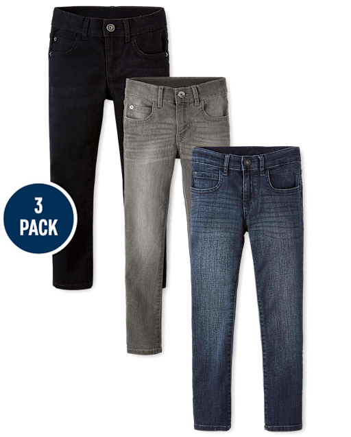 Lot de 3 jeans super skinny pour garçon