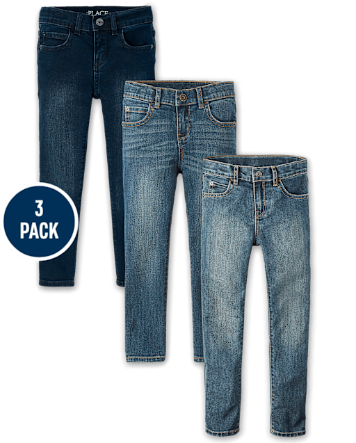 Boys Skinny Jeans 3-Pack