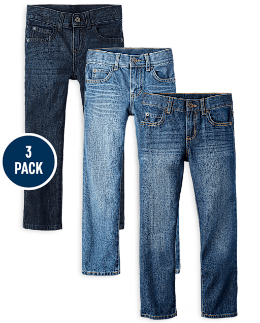 Boys Straight Jeans 3-Pack